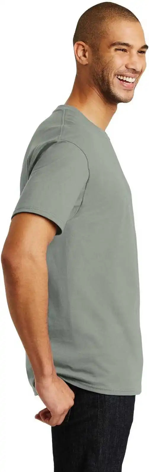 Hanes 5250 Tagless 100% Cotton t Shirt Stonewashed Green