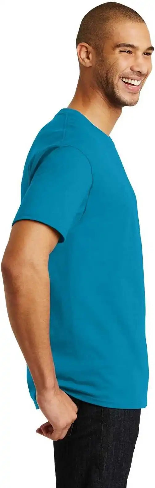 Hanes 5250 Tagless 100% Cotton t Shirt Teal