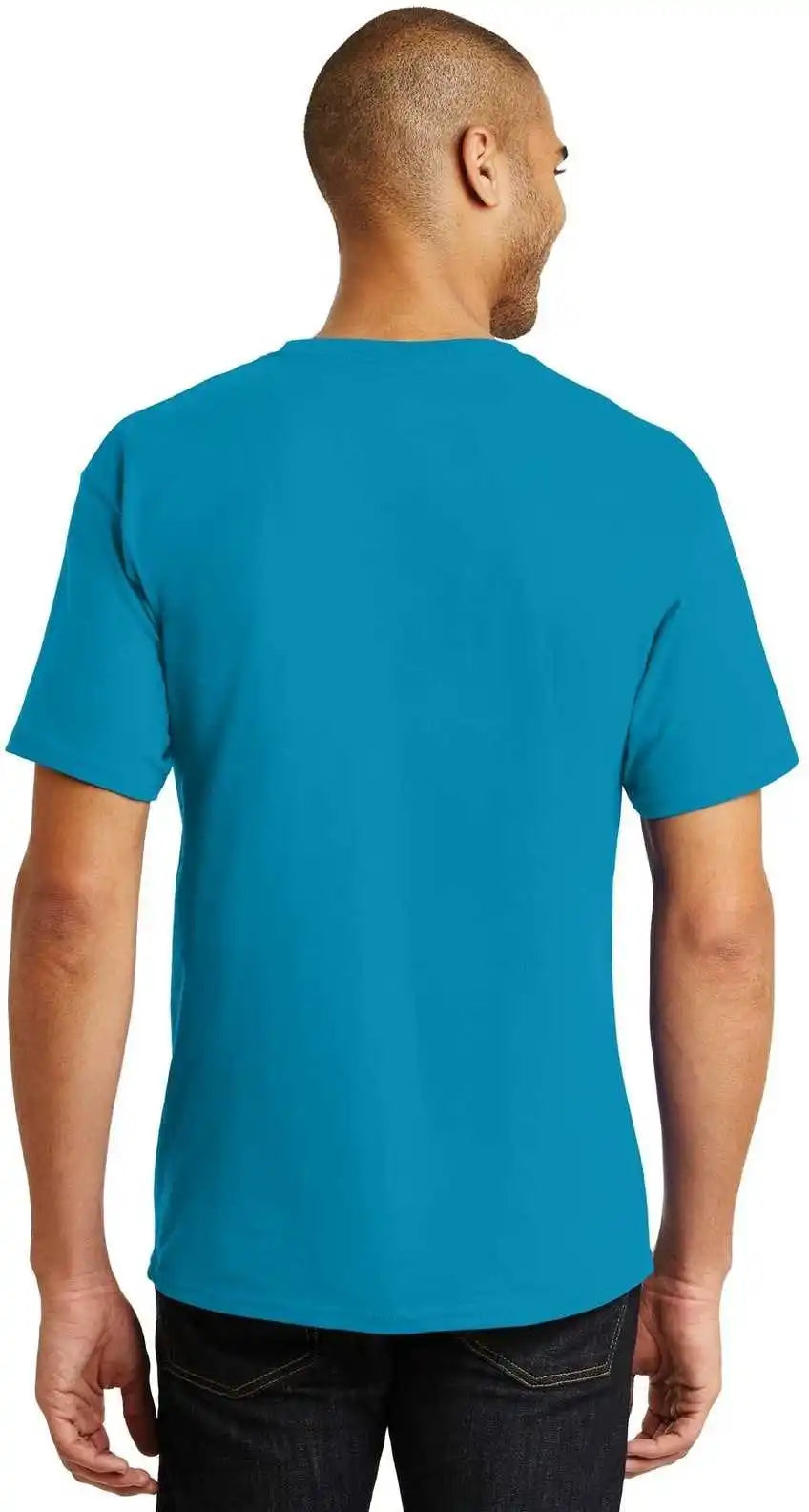 Hanes 5250 Tagless 100% Cotton t Shirt Teal