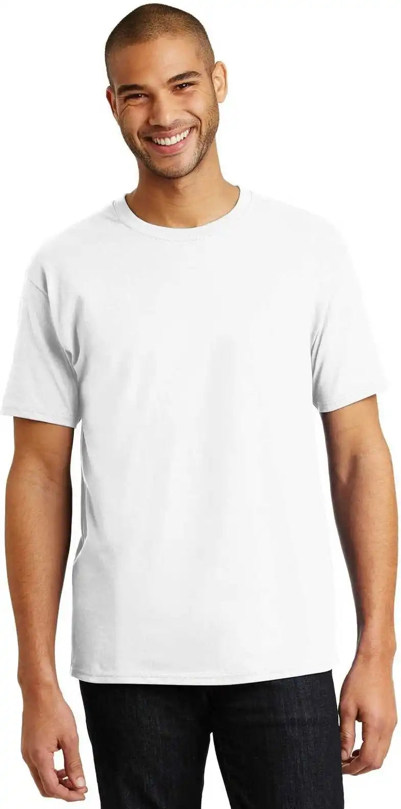 Hanes 5250 Tagless 100% Cotton t Shirt White
