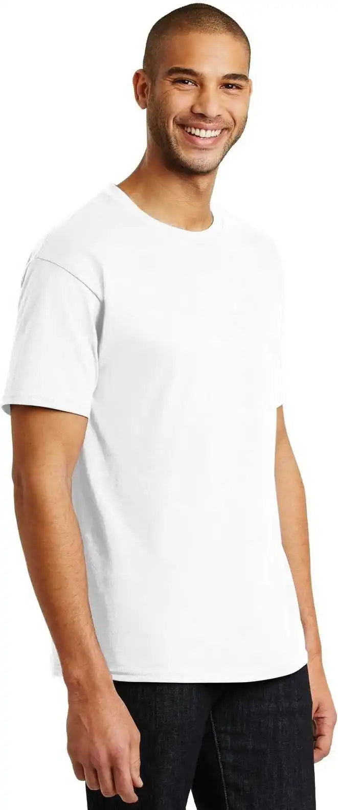 Hanes 5250 Tagless 100% Cotton t Shirt White