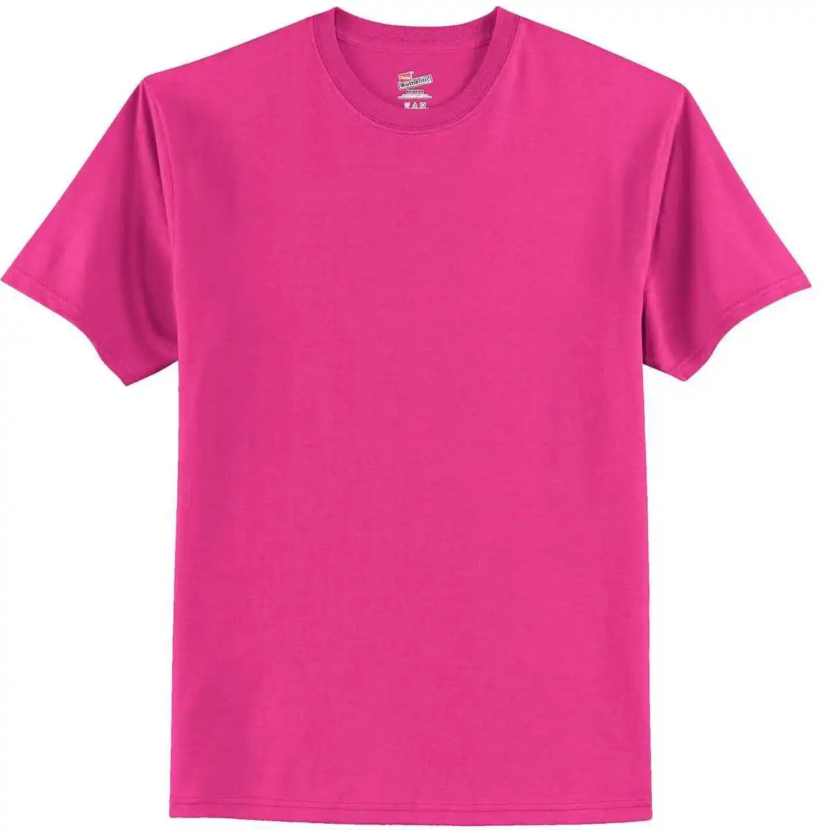 Hanes 5250 Tagless 100% Cotton t Shirt Wow Pink