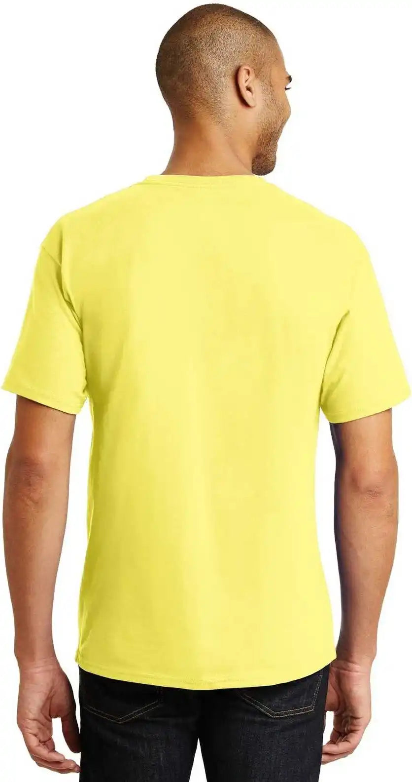 Hanes 5250 Tagless 100% Cotton t Shirt Yellow