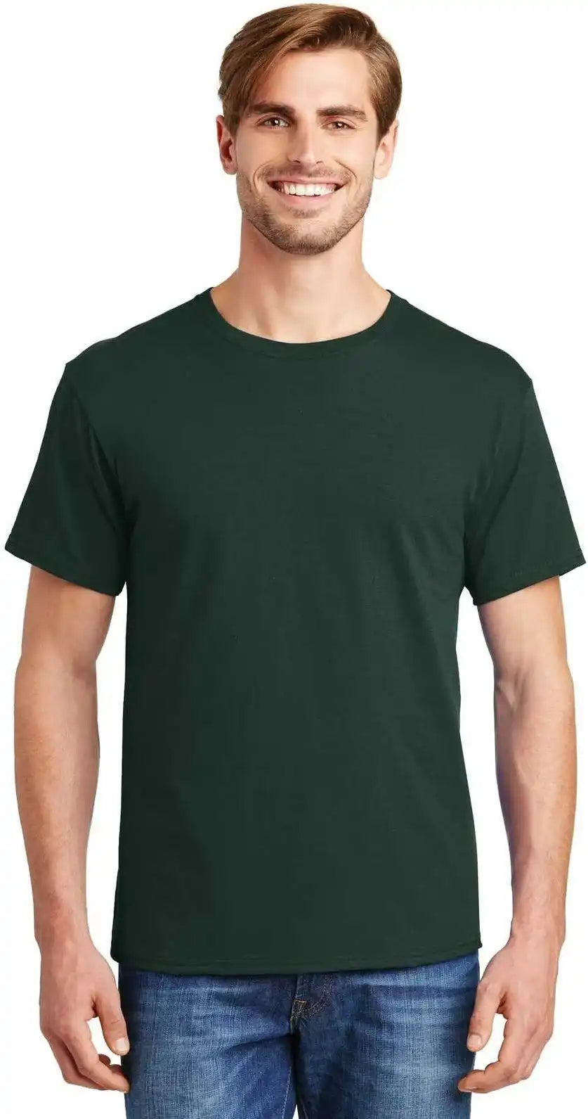 Hanes 5280 Comfortsoft 100% Cotton t Shirt Deep Forest