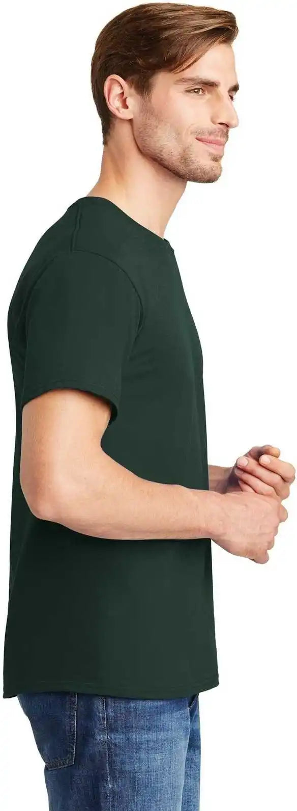 Hanes 5280 Comfortsoft 100% Cotton t Shirt Deep Forest