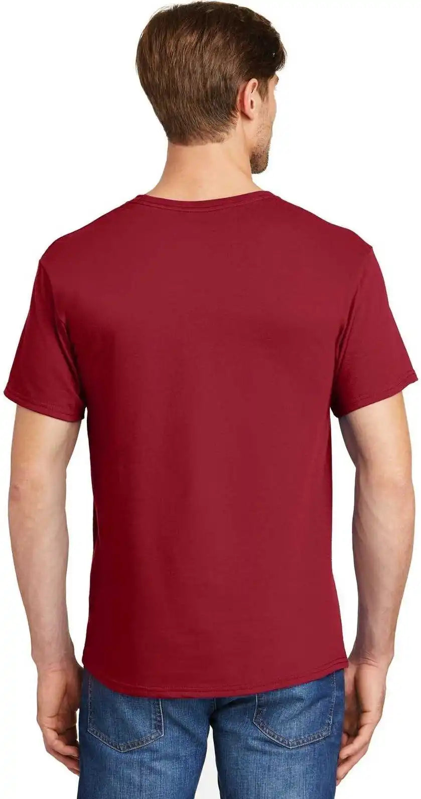 Hanes 5280 Comfortsoft 100% Cotton T-shirt - Deep Red