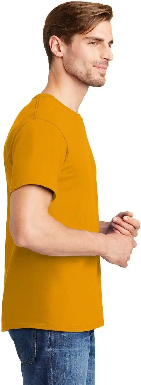 Hanes 5280 Comfortsoft 100% Cotton t Shirt Gold