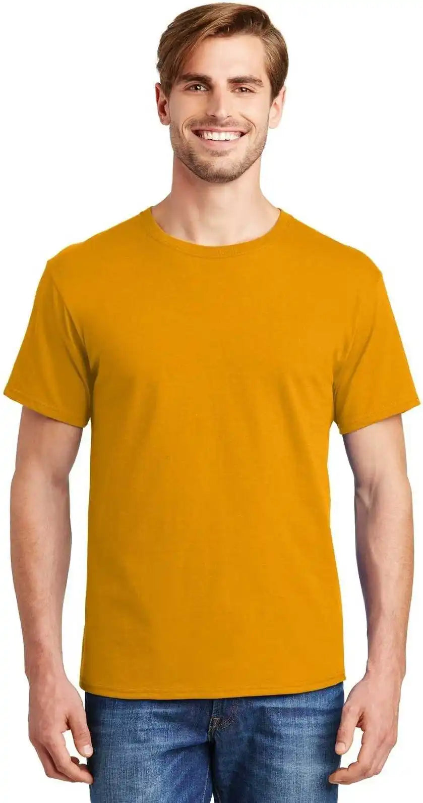 Hanes 5280 Comfortsoft 100% Cotton t Shirt Gold