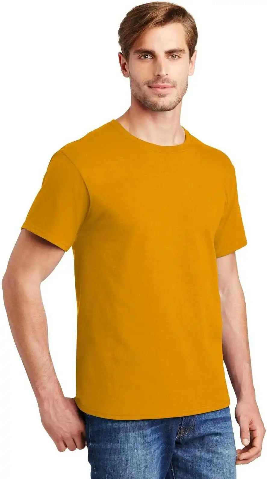 Hanes 5280 Comfortsoft 100% Cotton t Shirt Gold