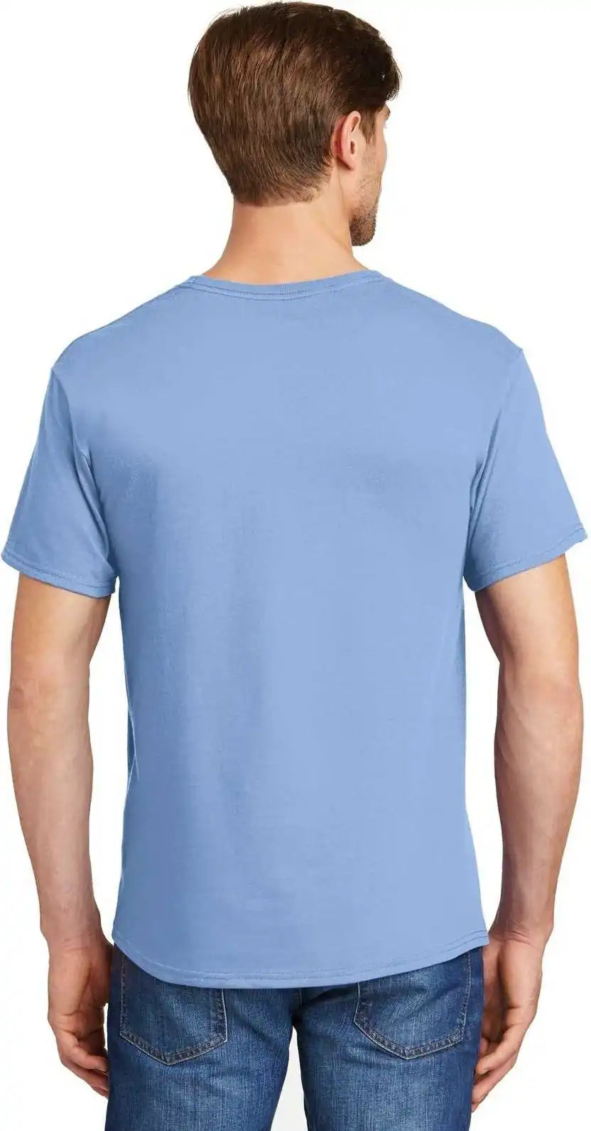 Hanes 5280 Comfortsoft 100% Cotton t Shirt Light Blue