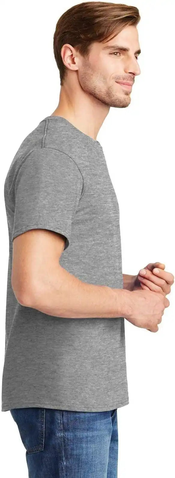 Hanes 5280 Comfortsoft 100% Cotton t Shirt Light Steel