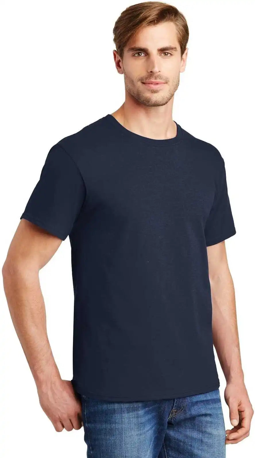 Hanes 5280 Comfortsoft 100% Cotton t Shirt Navy