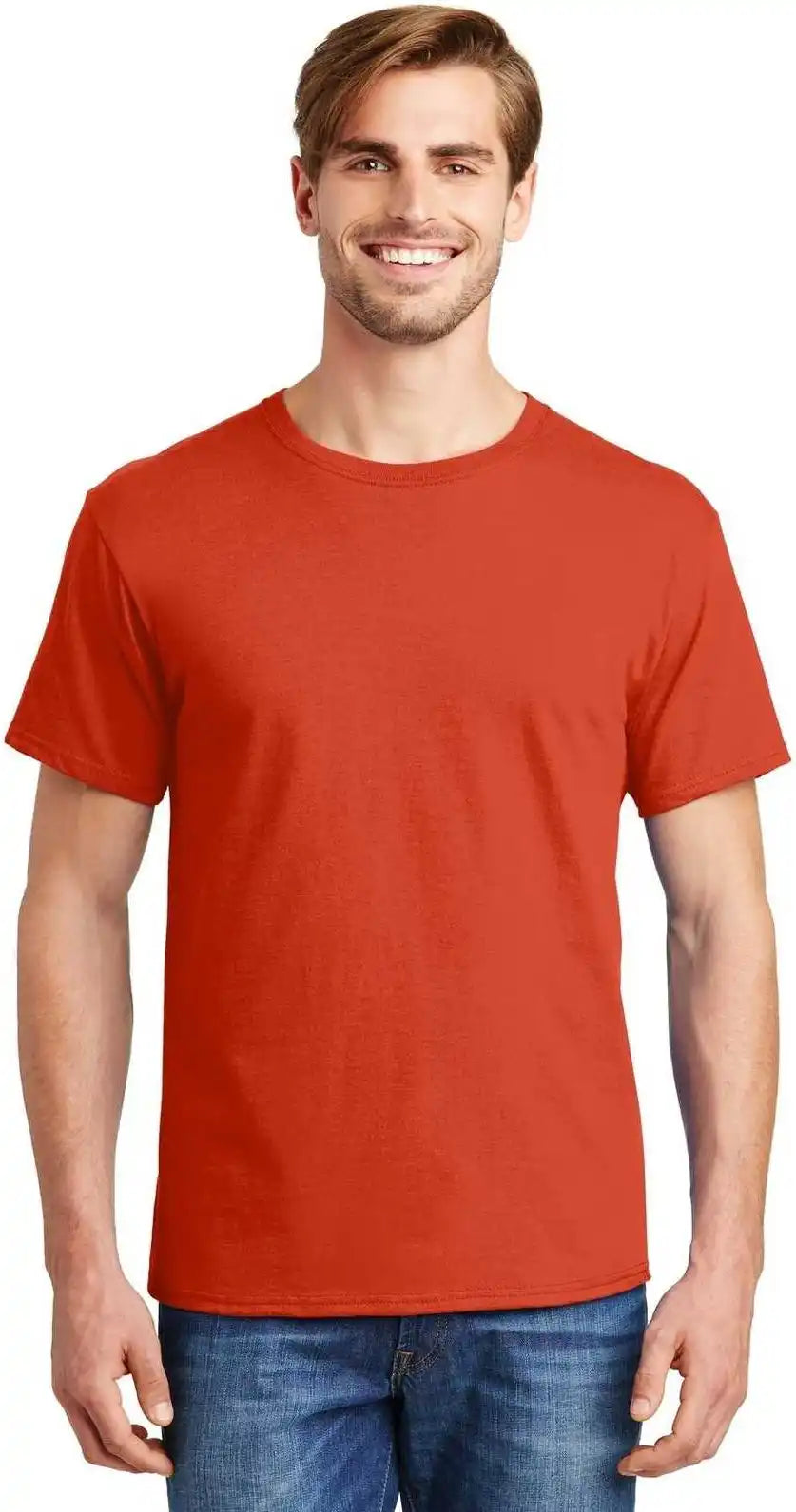 Hanes 5280 Comfortsoft 100% Cotton T-shirt - Orange