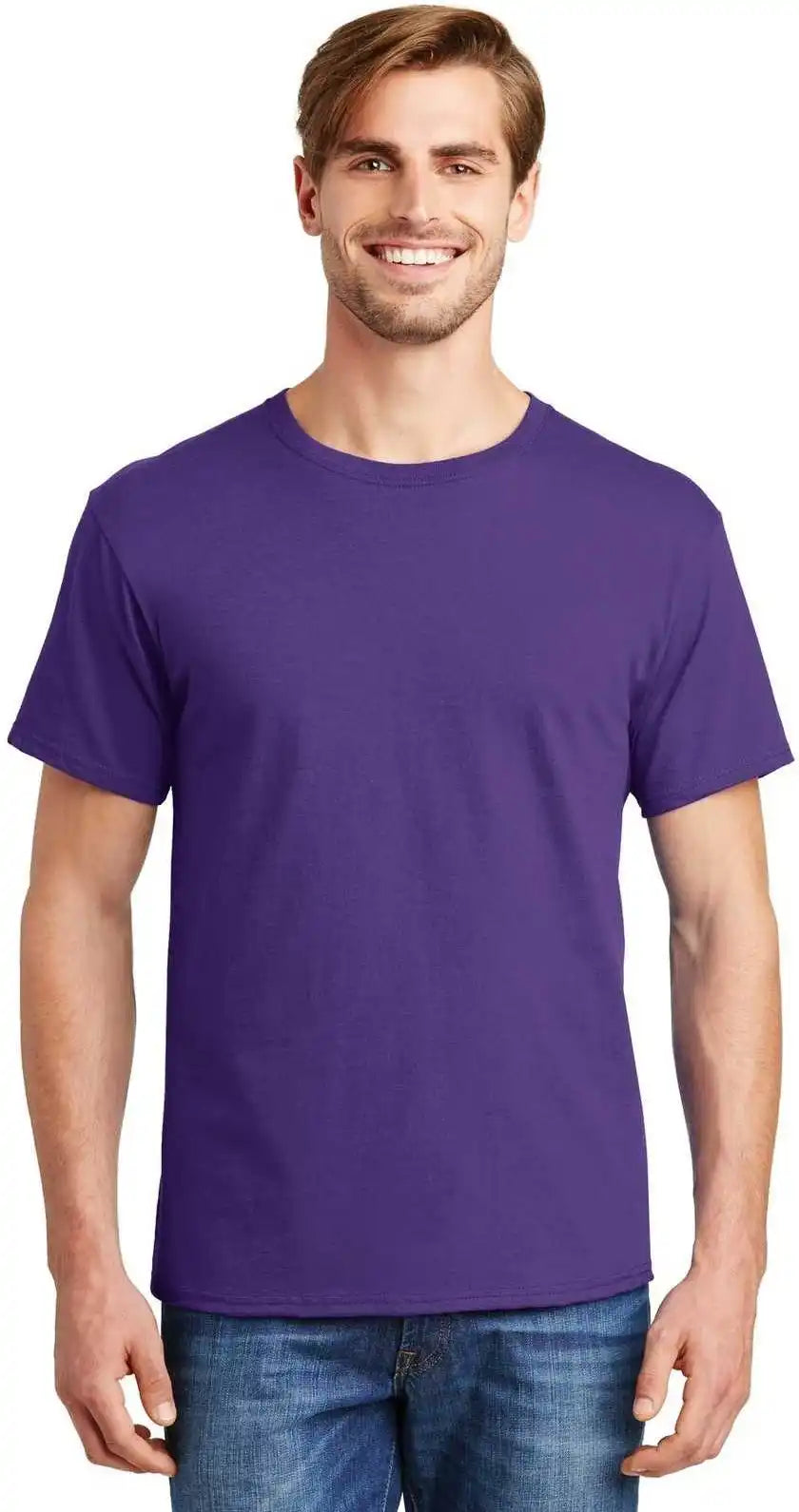Hanes 5280 Comfortsoft 100% Cotton t Shirt Purple