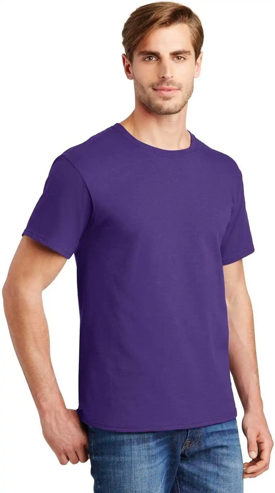 Hanes 5280 Comfortsoft 100% Cotton t Shirt Purple