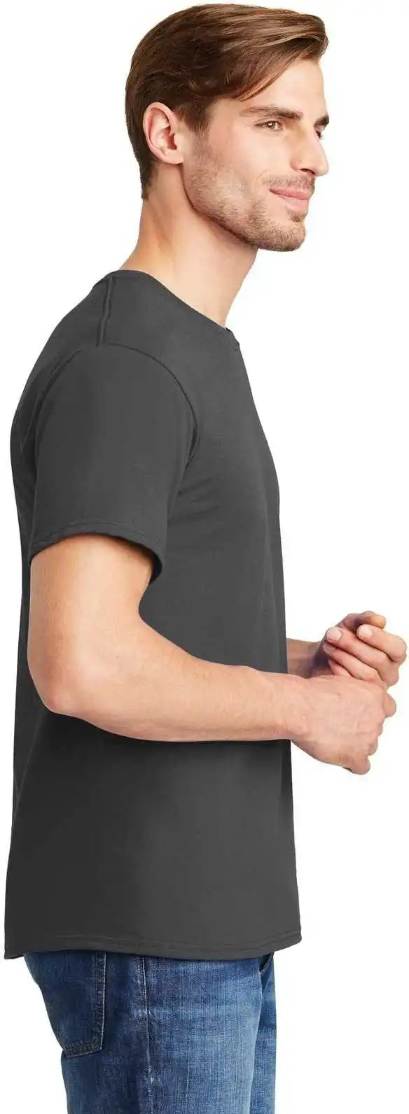 Hanes 5280 Comfortsoft 100% Cotton t Shirt Smoke Gray