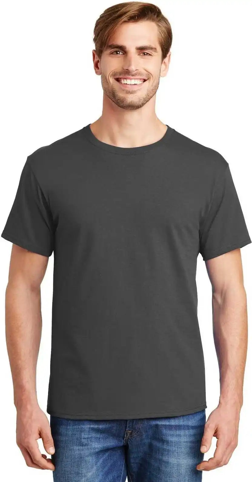 Hanes 5280 Comfortsoft 100% Cotton t Shirt Smoke Gray