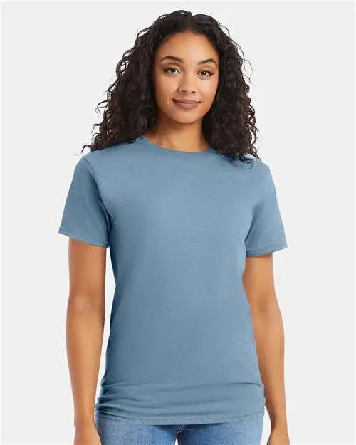 Hanes 5280 Essential-t T-shirt - Stonewashed Blue