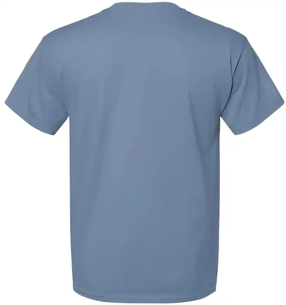 Hanes 5280 Essential t Short Sleeve Shirt Stonewashed Blue