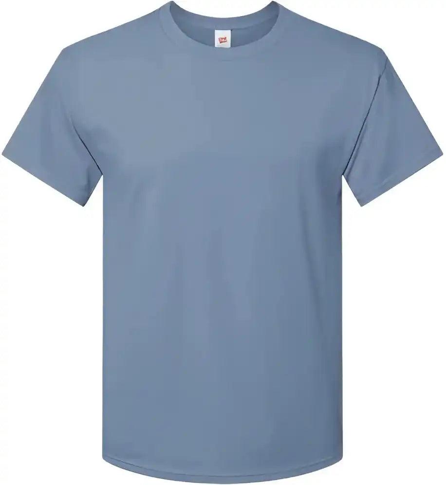 Hanes 5280 Essential t Short Sleeve Shirt Stonewashed Blue