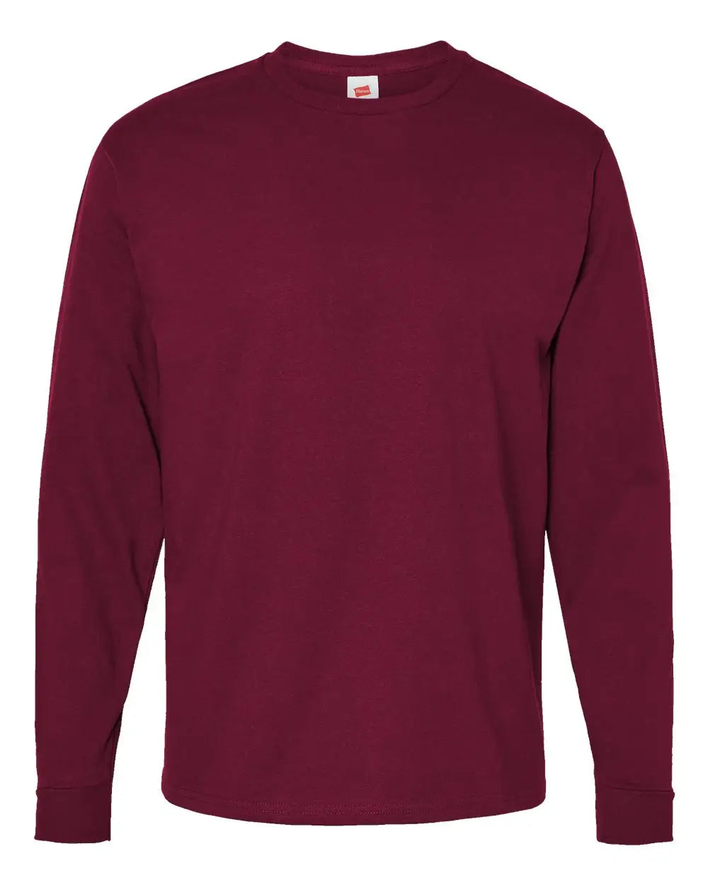 Hanes 5286 Essential-t Long Sleeve T-shirt - Athletic Cardinal - s