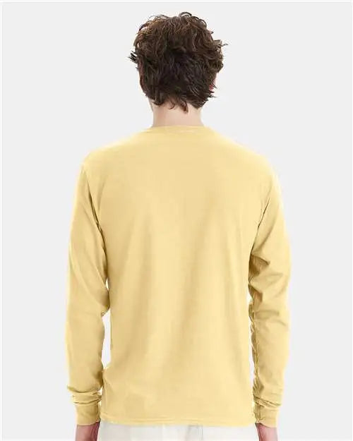 Hanes 5286 Essential-t Long Sleeve T-shirt - Athletic Gold