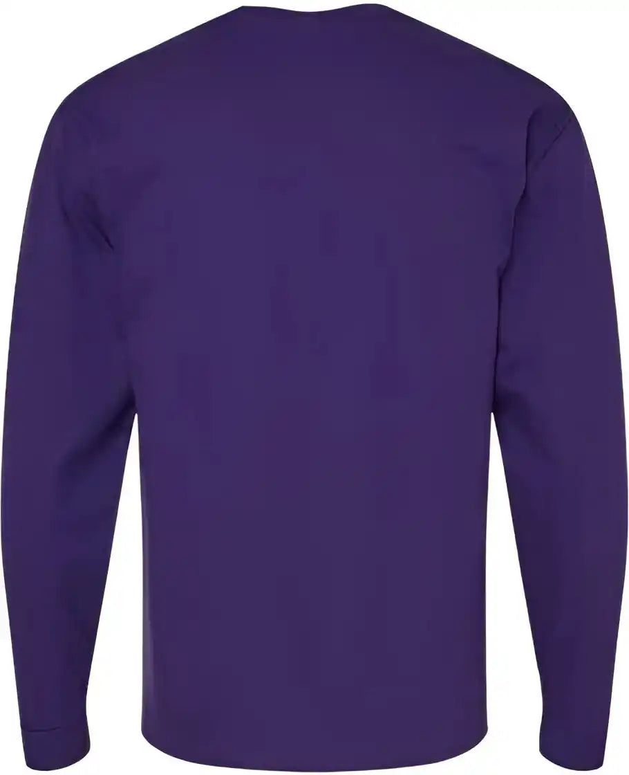 Hanes 5286 Essential-t Long Sleeve T-shirt - Athletic Purple