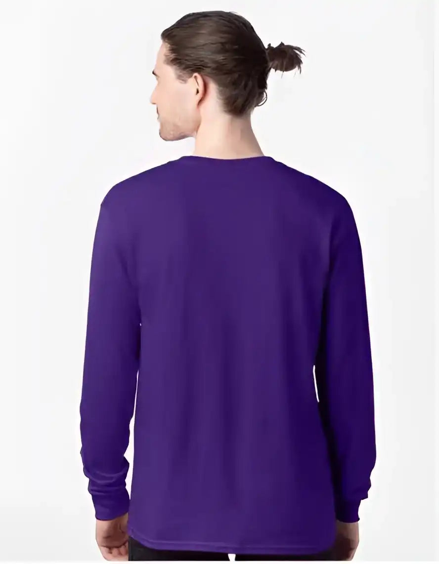 Hanes 5286 Essential-t Long Sleeve T-shirt - Athletic Purple