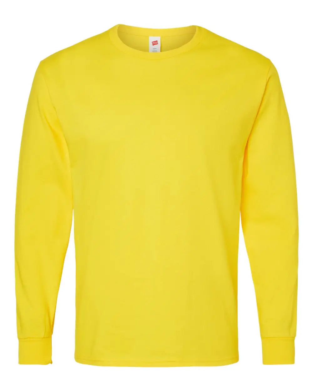 Hanes 5286 Essential-t Long Sleeve T-shirt - Athletic Yellow