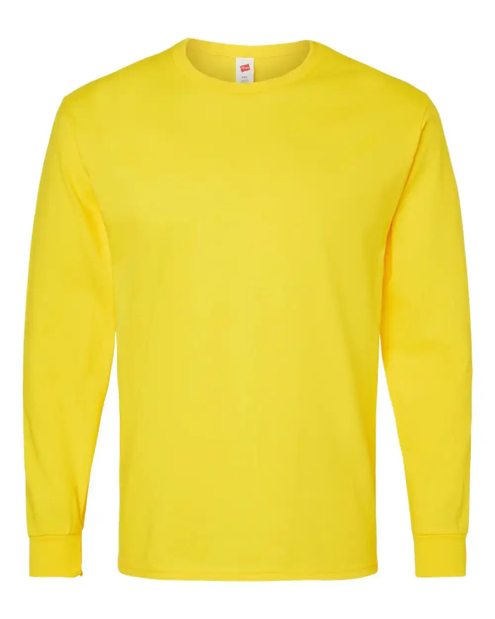 Hanes 5286 Essential-t Long Sleeve T-shirt - Athletic Yellow - s