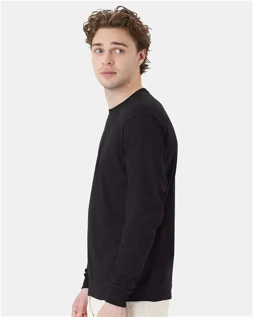 Hanes 5286 Essential-t Long Sleeve T-shirt - Black