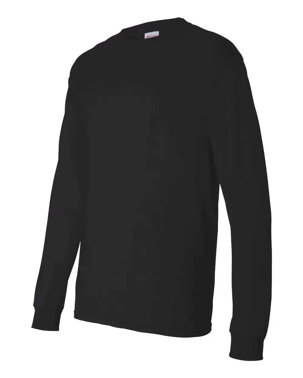 Hanes 5286 Essential-t Long Sleeve T-shirt - Black - s