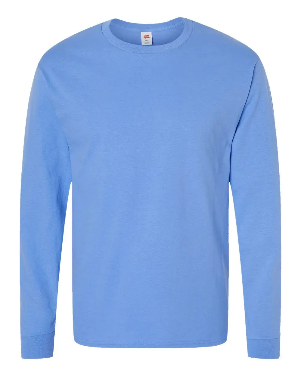 Hanes 5286 Essential-t Long Sleeve T-shirt - Carolina Blue - Columbia / s