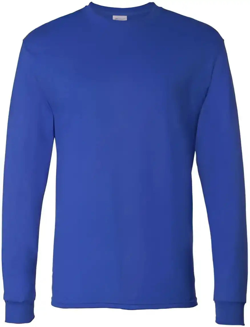 Hanes 5286 Essential t Long Sleeve Shirt Deep Royal
