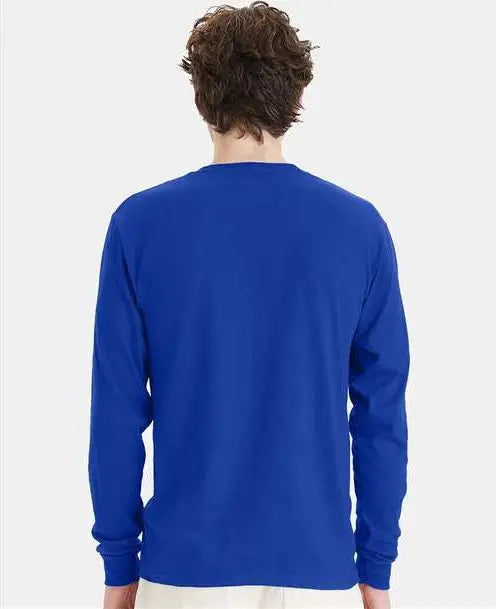 Hanes 5286 Essential-t Long Sleeve T-shirt - Deep Royal