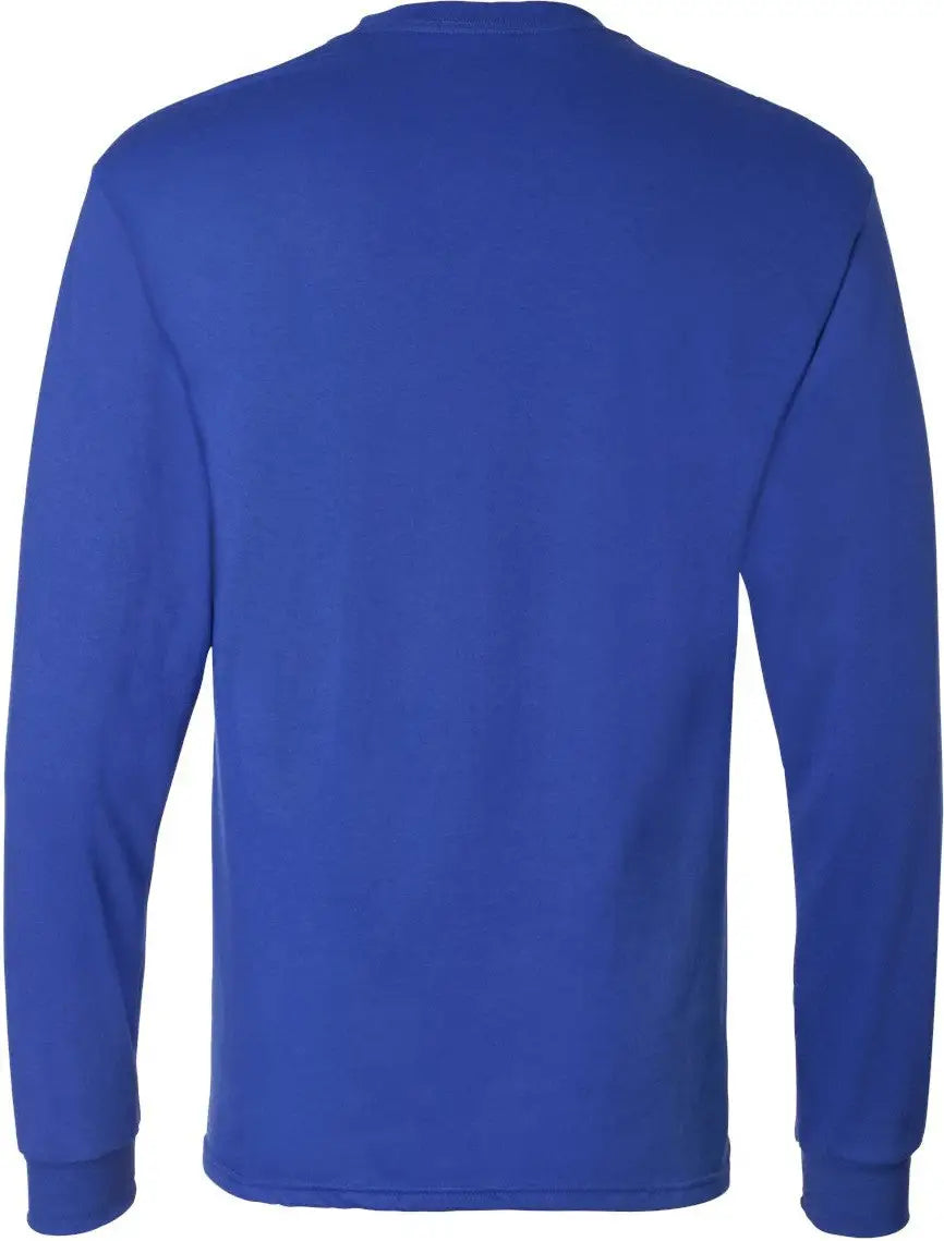 Hanes 5286 Essential-t Long Sleeve T-shirt - Deep Royal