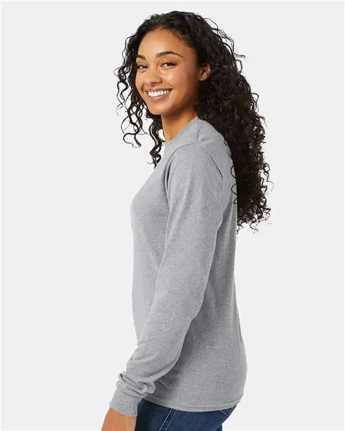 Hanes 5286 Essential-t Long Sleeve T-shirt - Light Steel