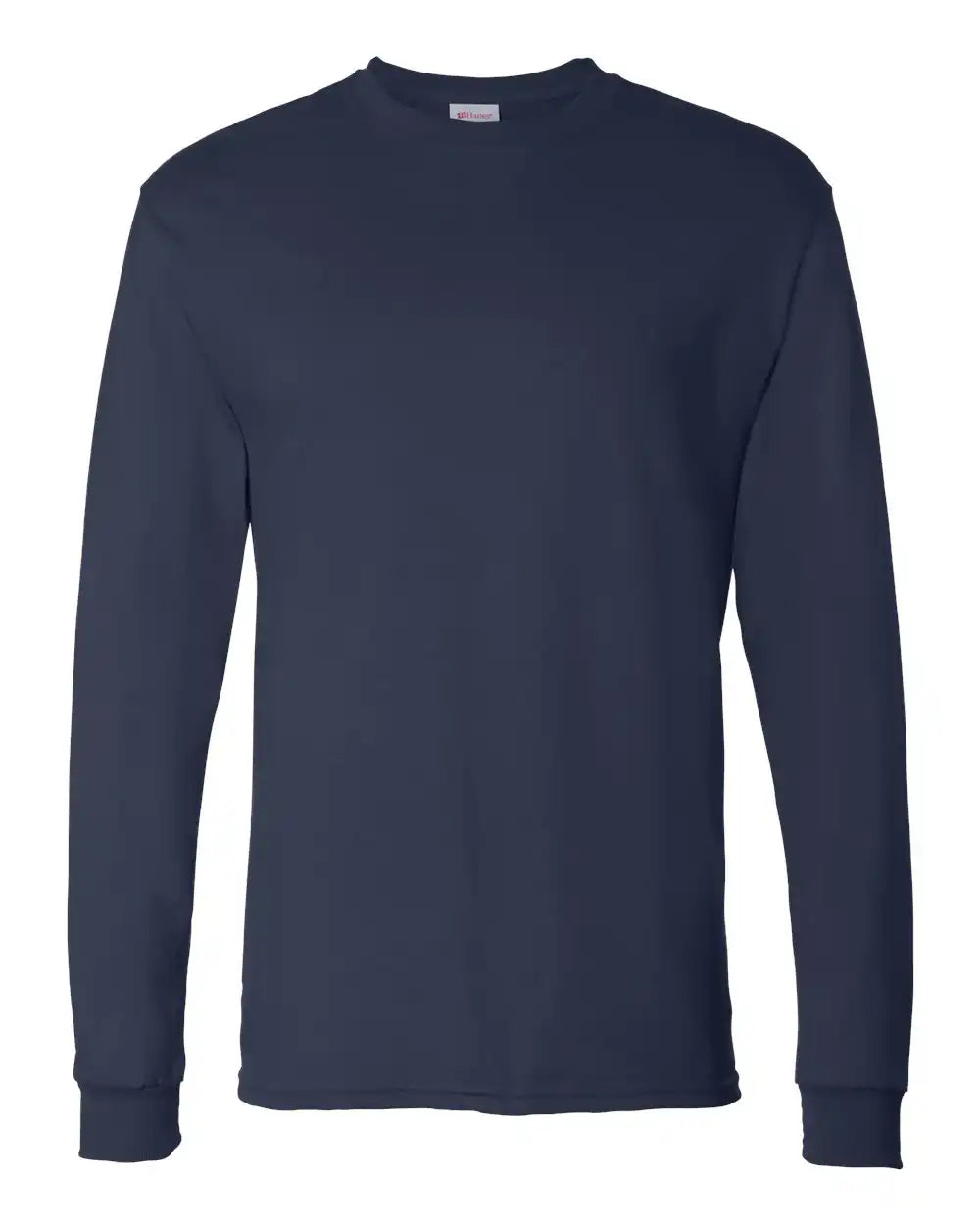 Hanes 5286 Essential-t Long Sleeve T-shirt - Navy - s