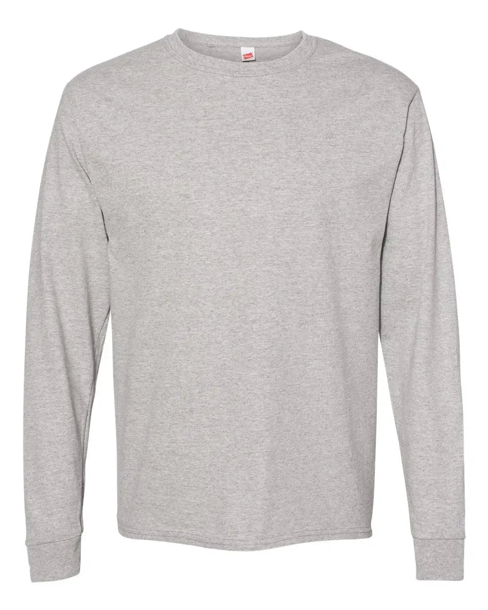 Hanes 5286 Essential-t Long Sleeve T-shirt - Oxford Grey - Gray / s