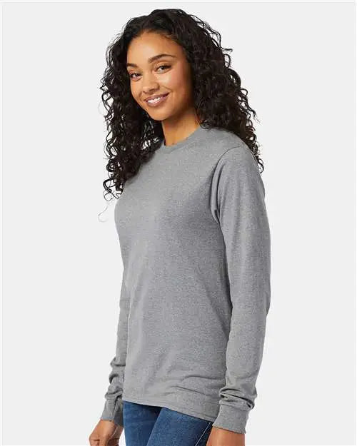 Hanes 5286 Essential-t Long Sleeve T-shirt - Oxford Grey