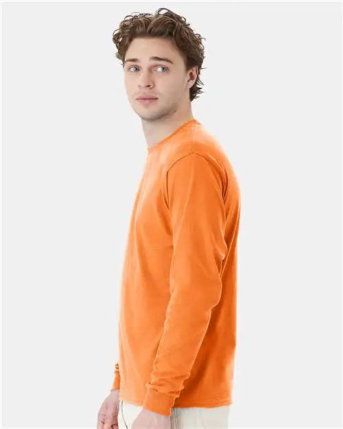 Hanes 5286 Essential-t Long Sleeve T-shirt - Tennessee Orange