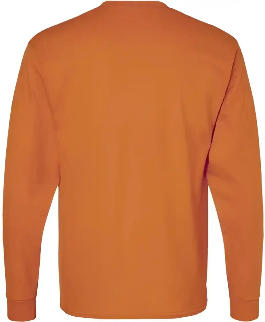 Hanes 5286 Essential t Long Sleeve Shirt Texas Orange