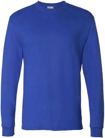 Hanes 5286 Essential t Long Sleeve Shirt Deep Royal