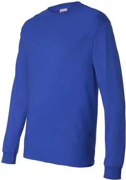 Hanes 5286 Essential t Long Sleeve Shirt Deep Royal