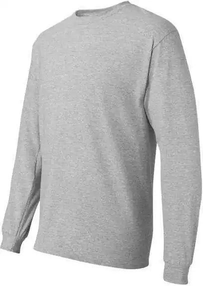 Hanes 5286 Essential t Long Sleeve Shirt Light Steel