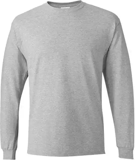 Hanes 5286 Essential t Long Sleeve Shirt Light Steel