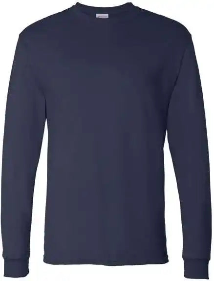 Hanes 5286 Essential t Long Sleeve Shirt Navy