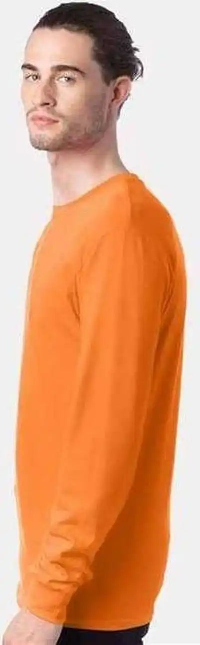 Hanes 5286 Essential t Long Sleeve Shirt Tennessee Orange