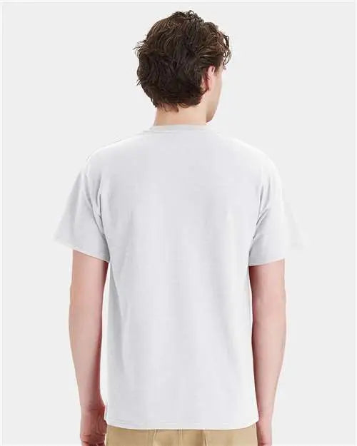 Hanes 5290p Essential-t Pocket T-shirt - Ash