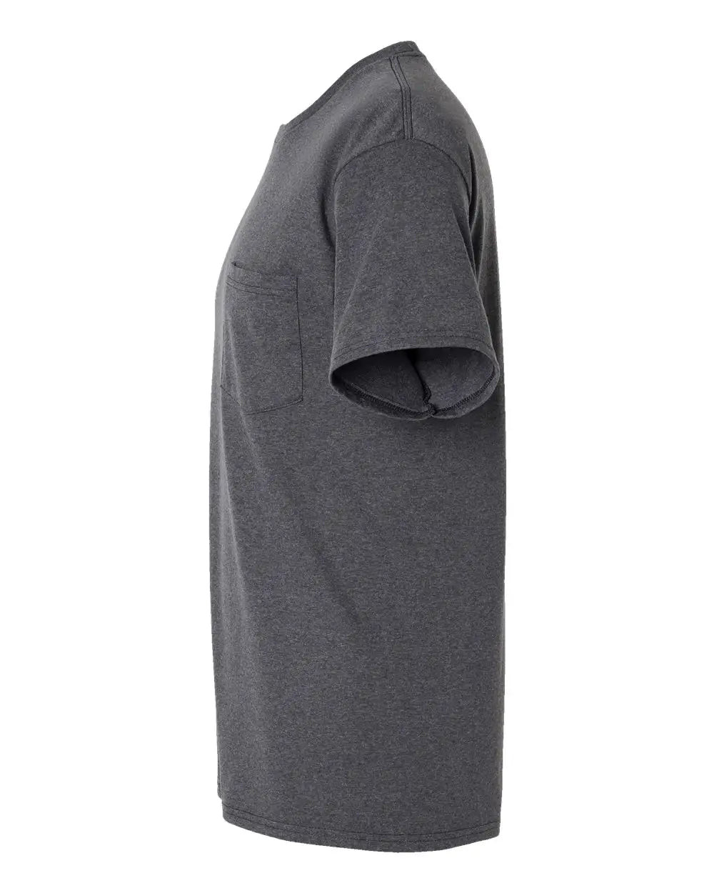 Hanes 5290p Essential-t Pocket T-shirt - Charcoal Heather